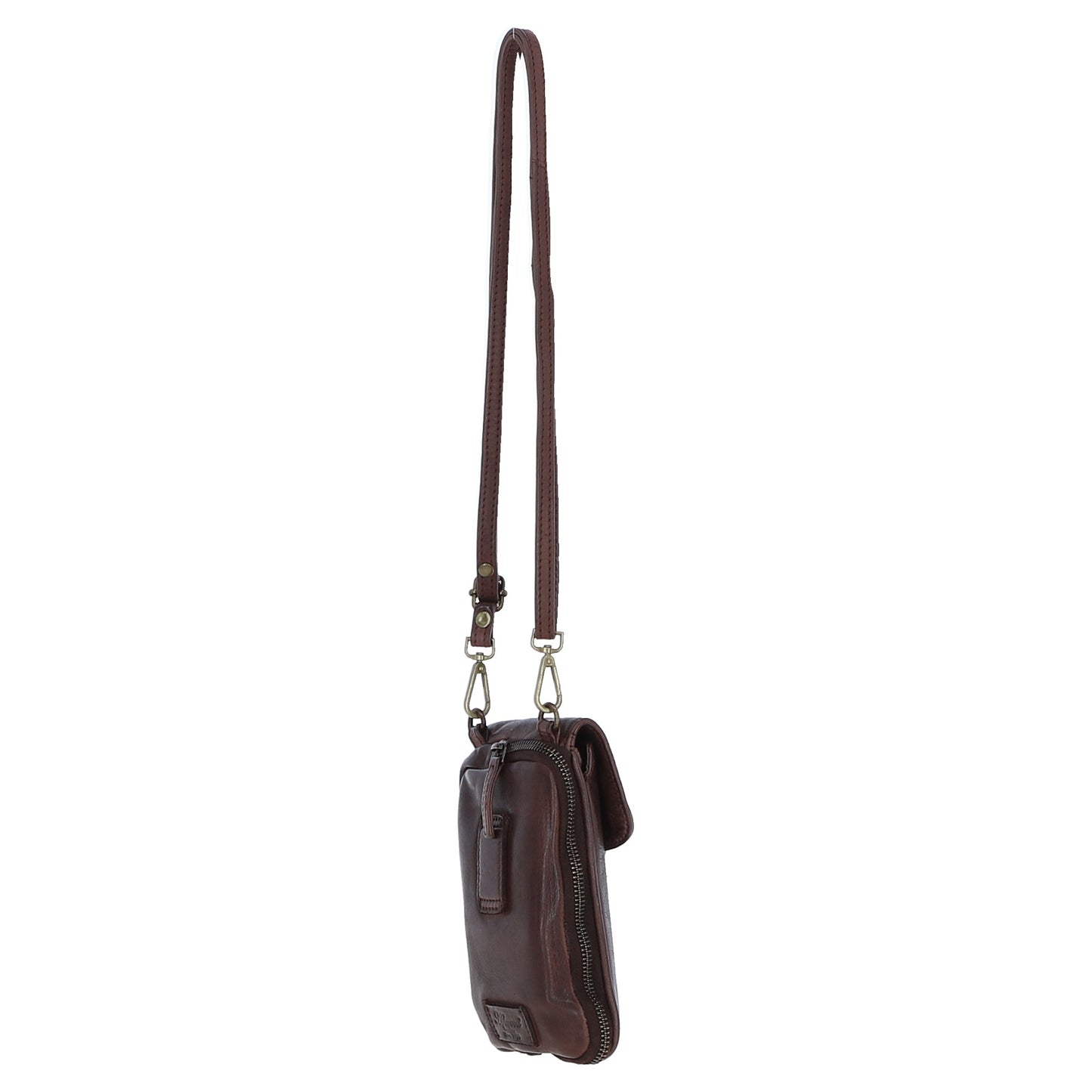 Ashwood Leather D-99 Brandy Phone Bag