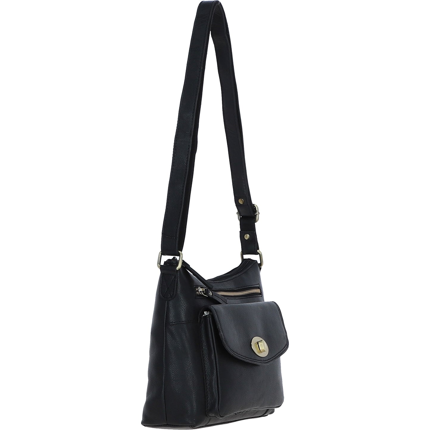 Ashwood Leather M-86 Black Leather Bag