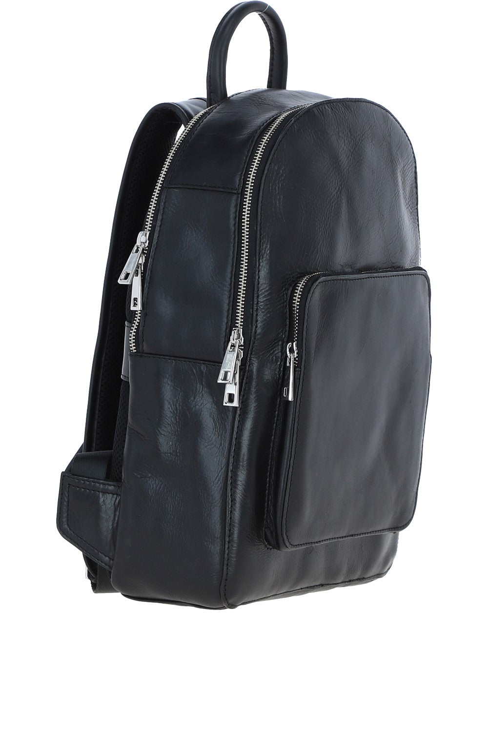 Ashwood Leather PL-46 Black Leather Rucksack