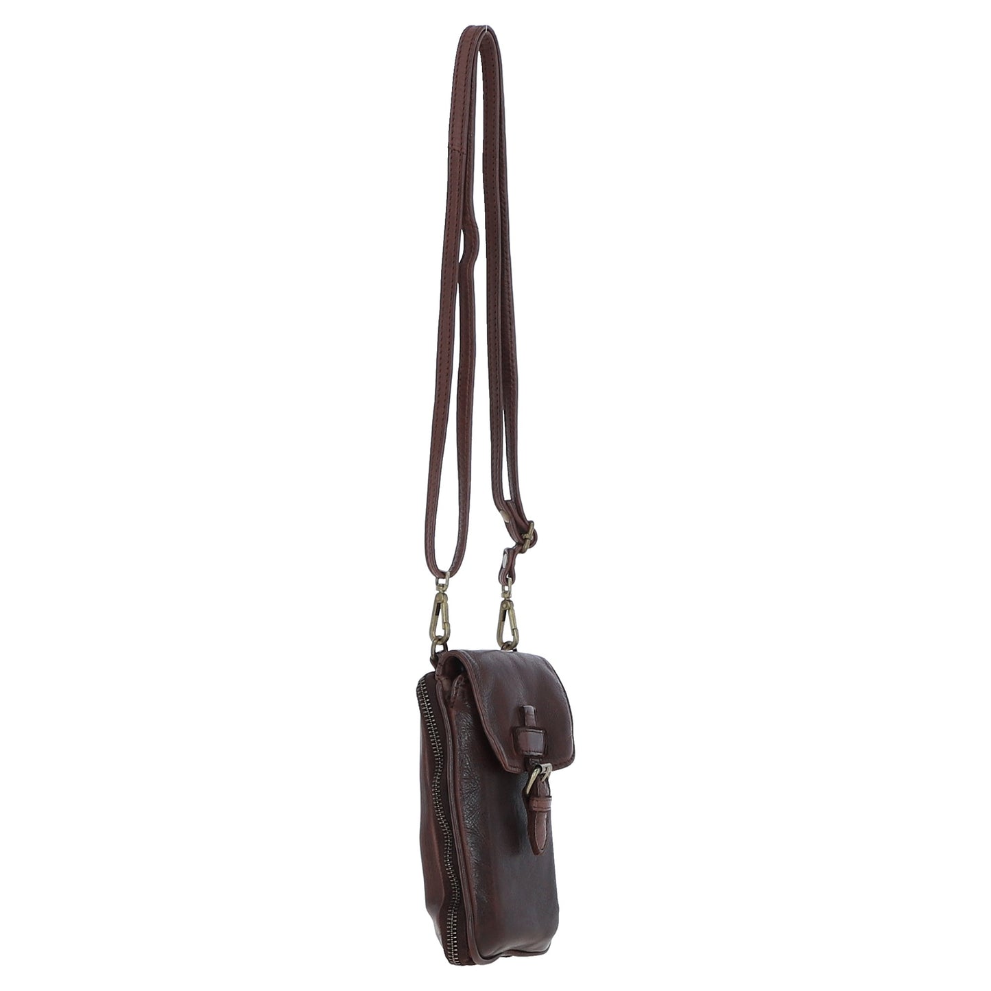 Ashwood Leather D-99 Brandy Phone Bag