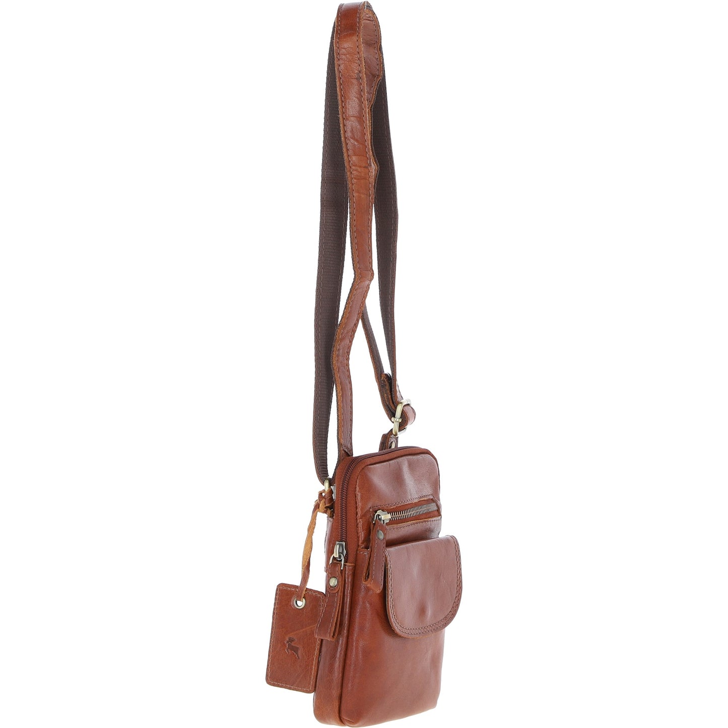 Ashwood Leather G-11 Honey Tan Crossbody Bag