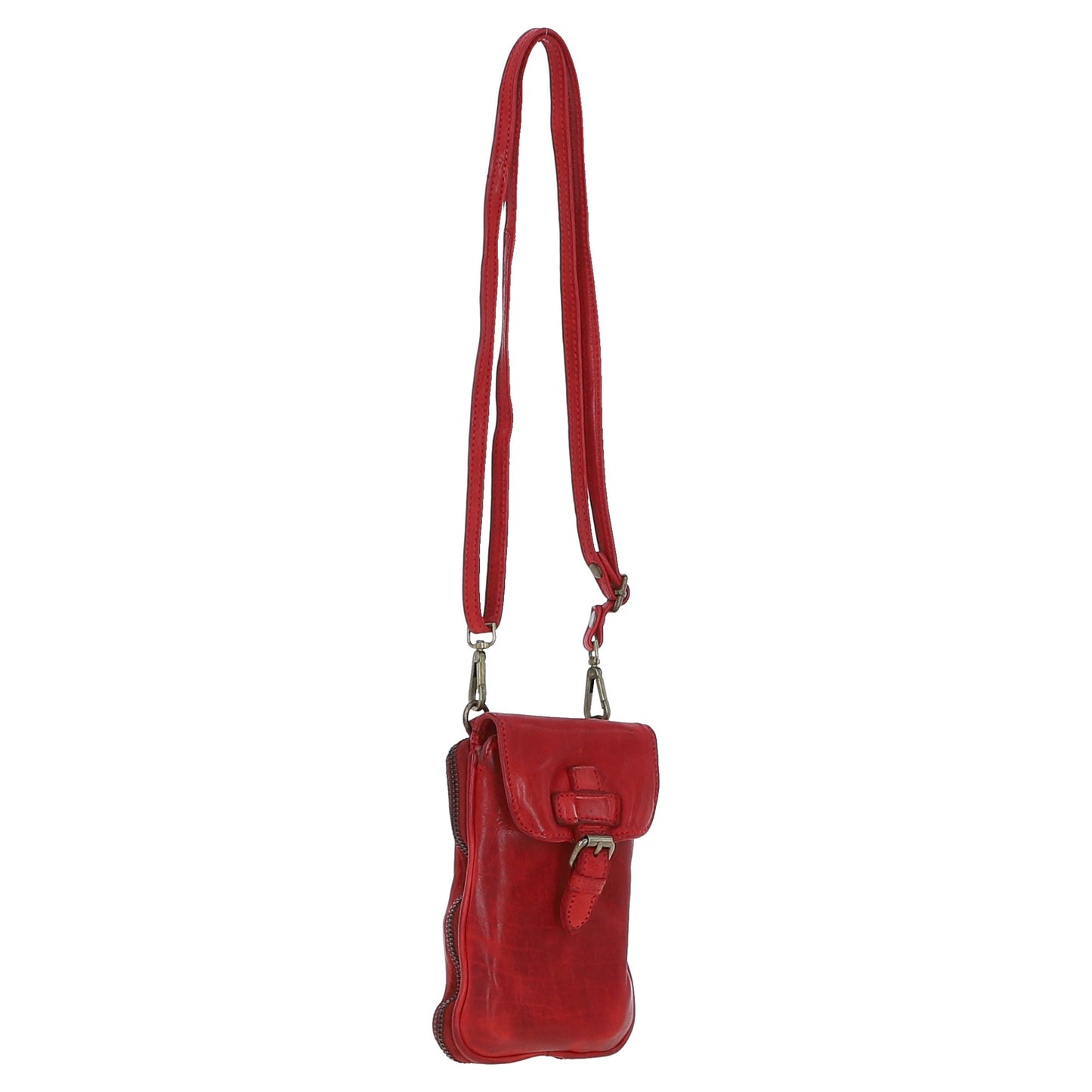 Ashwood Leather D-99 Red Phone Bag