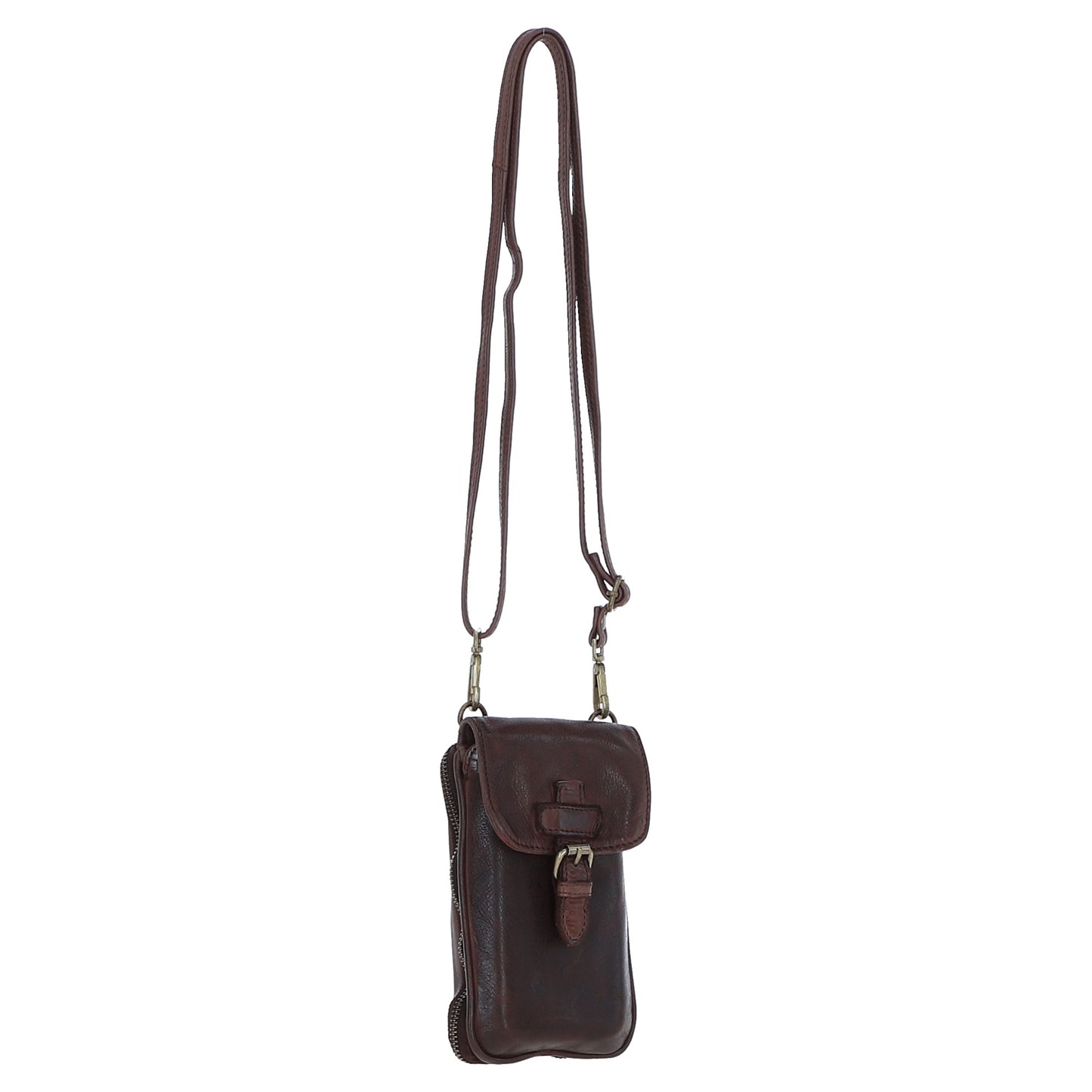 Ashwood Leather D-99 Brandy Phone Bag