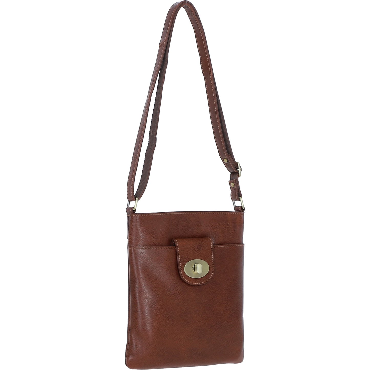Ashwood Leather M-87 Tan Crossbody Bag