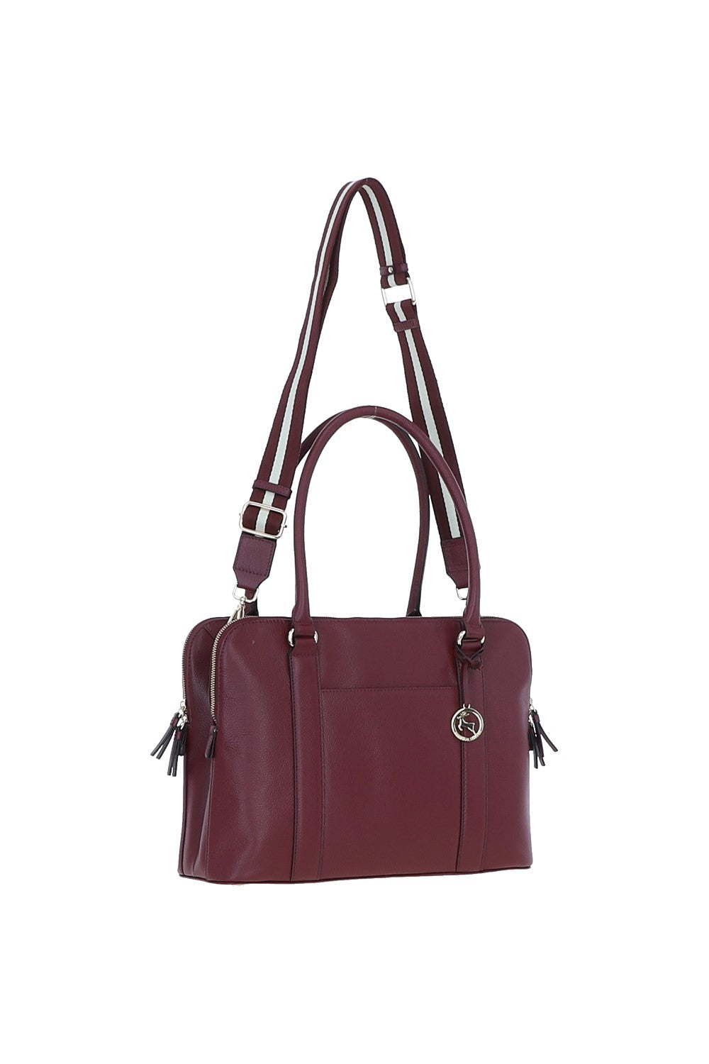 Ashwood Leather X-39 Rose Wine Handbag