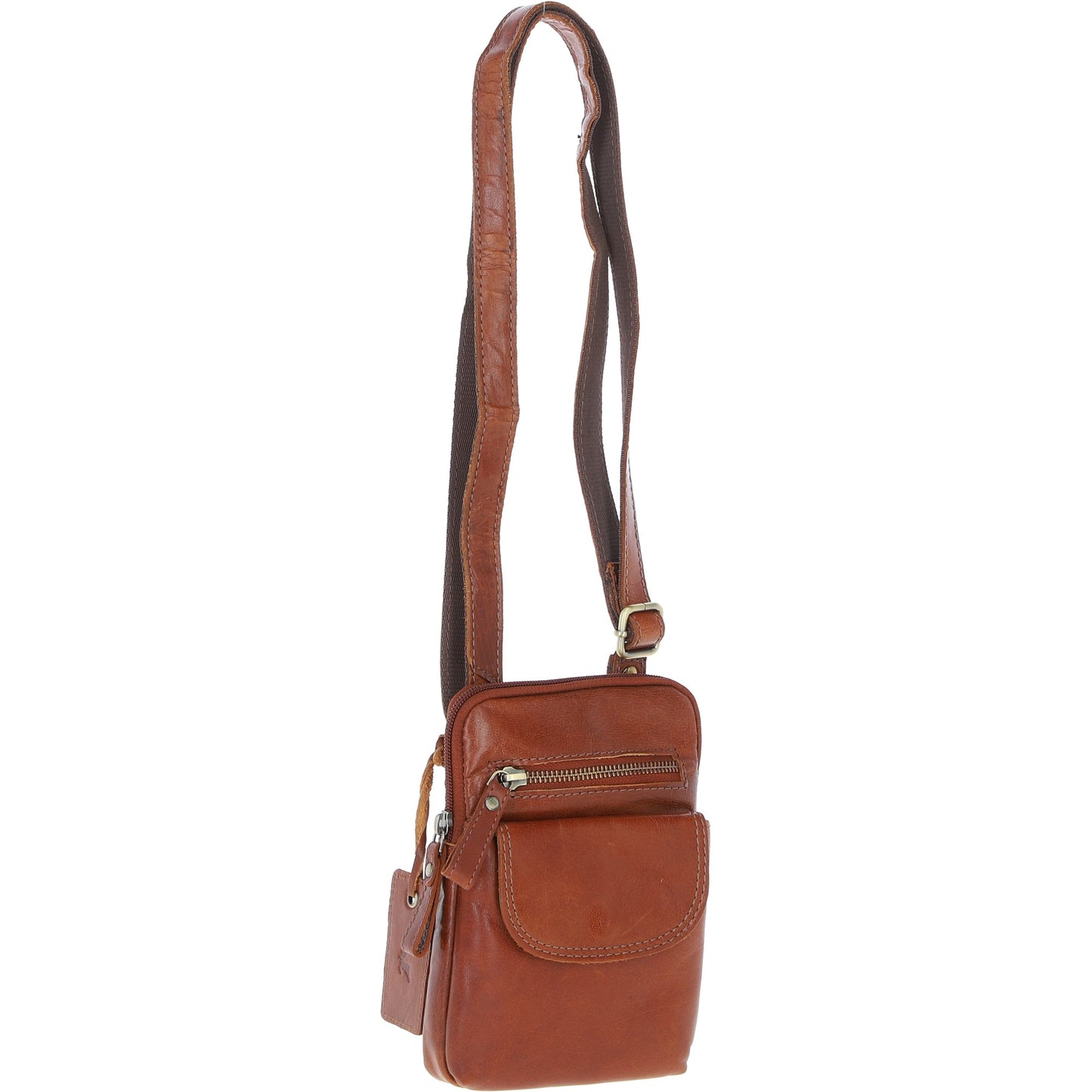 Ashwood Leather G-11 Honey Tan Crossbody Bag