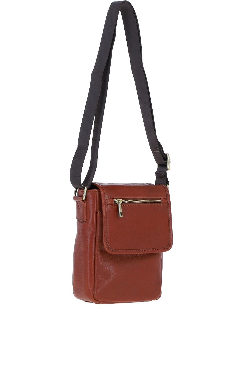 Ashwood Leather PL-44 Tan Leather Cross Body Bag