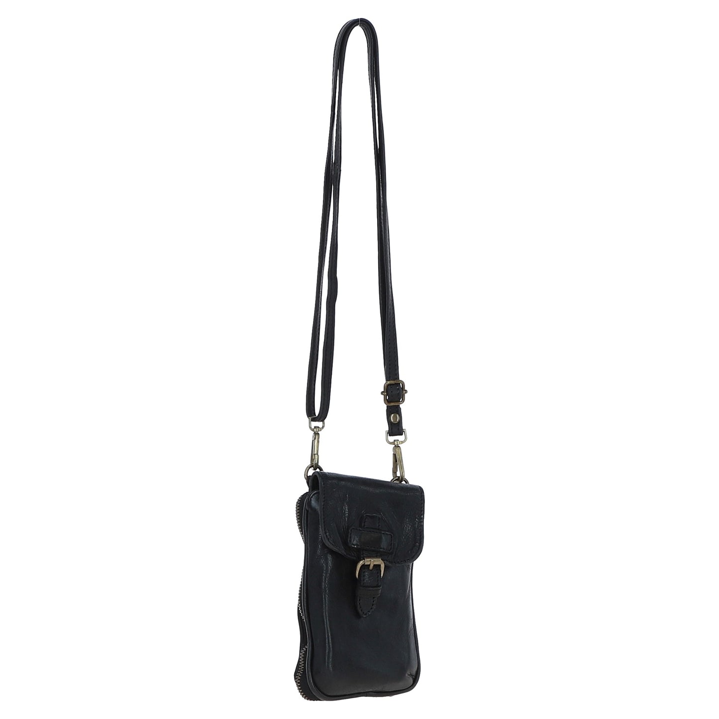 Ashwood Leather D-99 Black Phone Bag