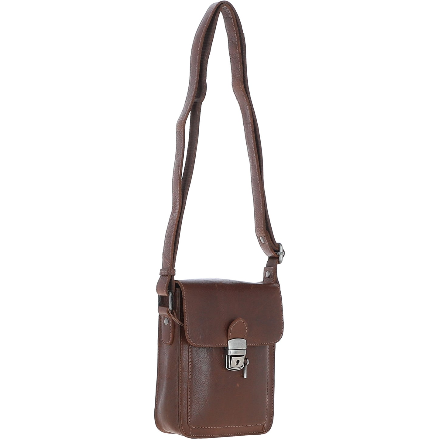Ashwood Leather S-60 Chestnut Brown Crossbody Bag