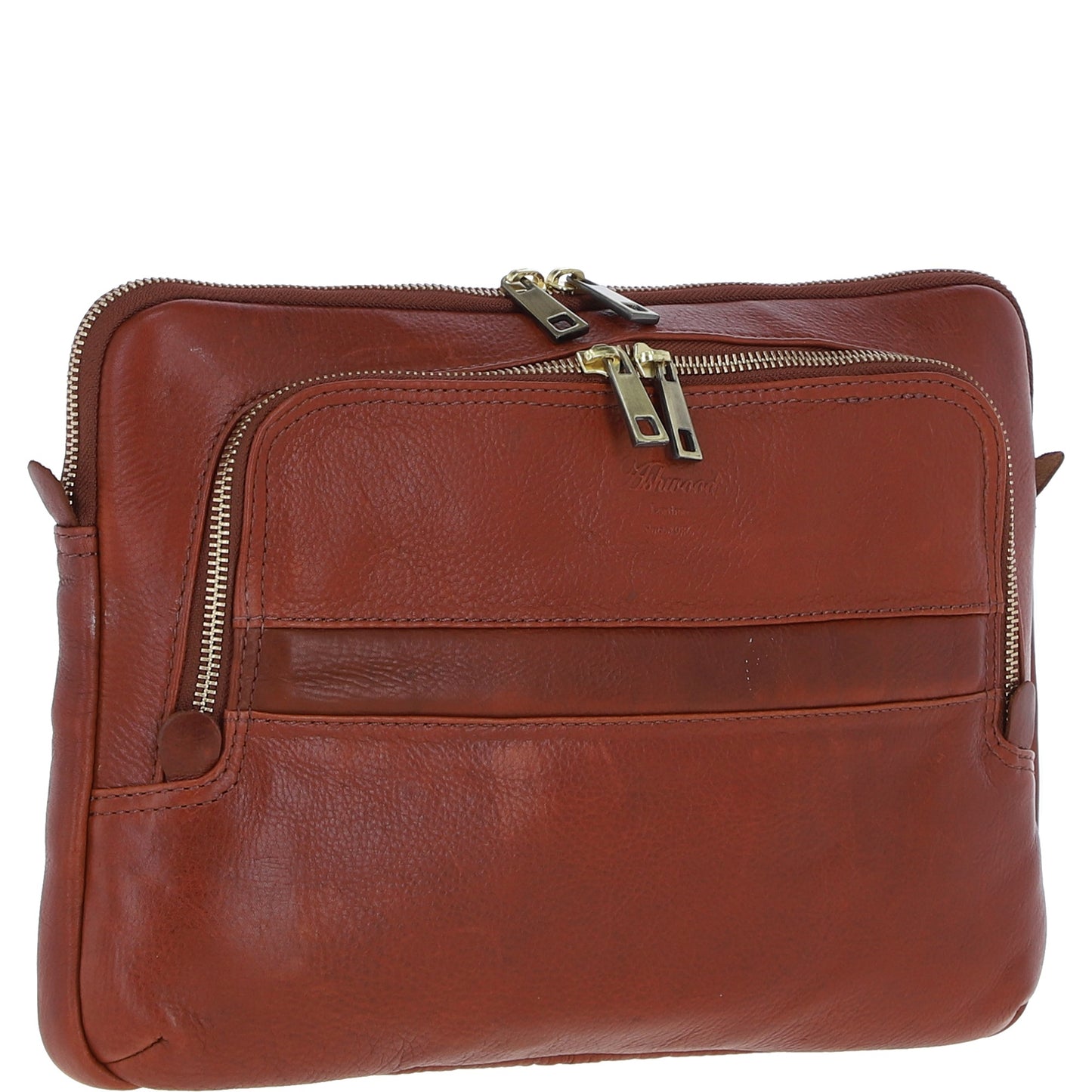 Ashwood Leather PL-42 Tan Leather Laptop Sleeve