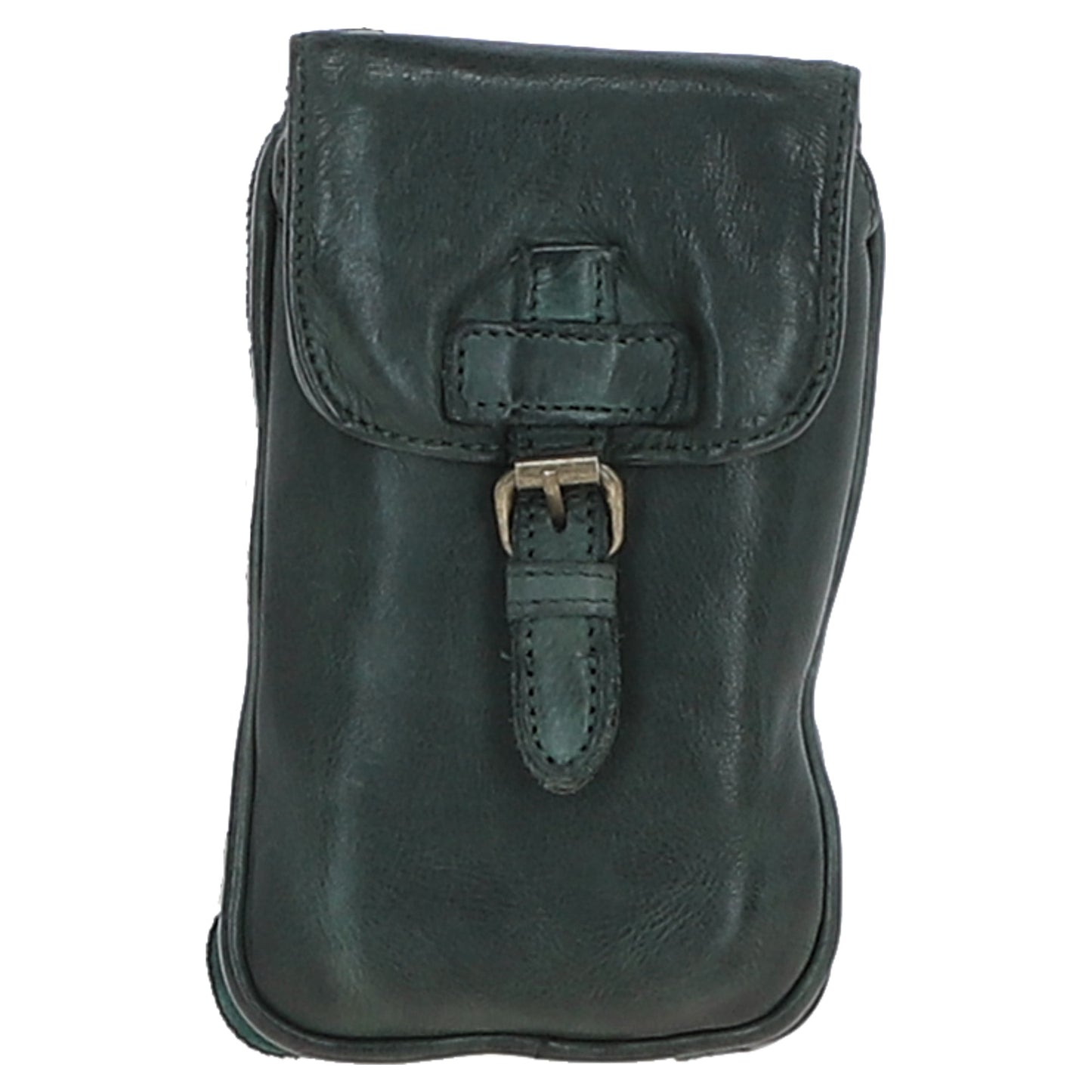 Ashwood Leather D-99 Green Leather Phone Bag