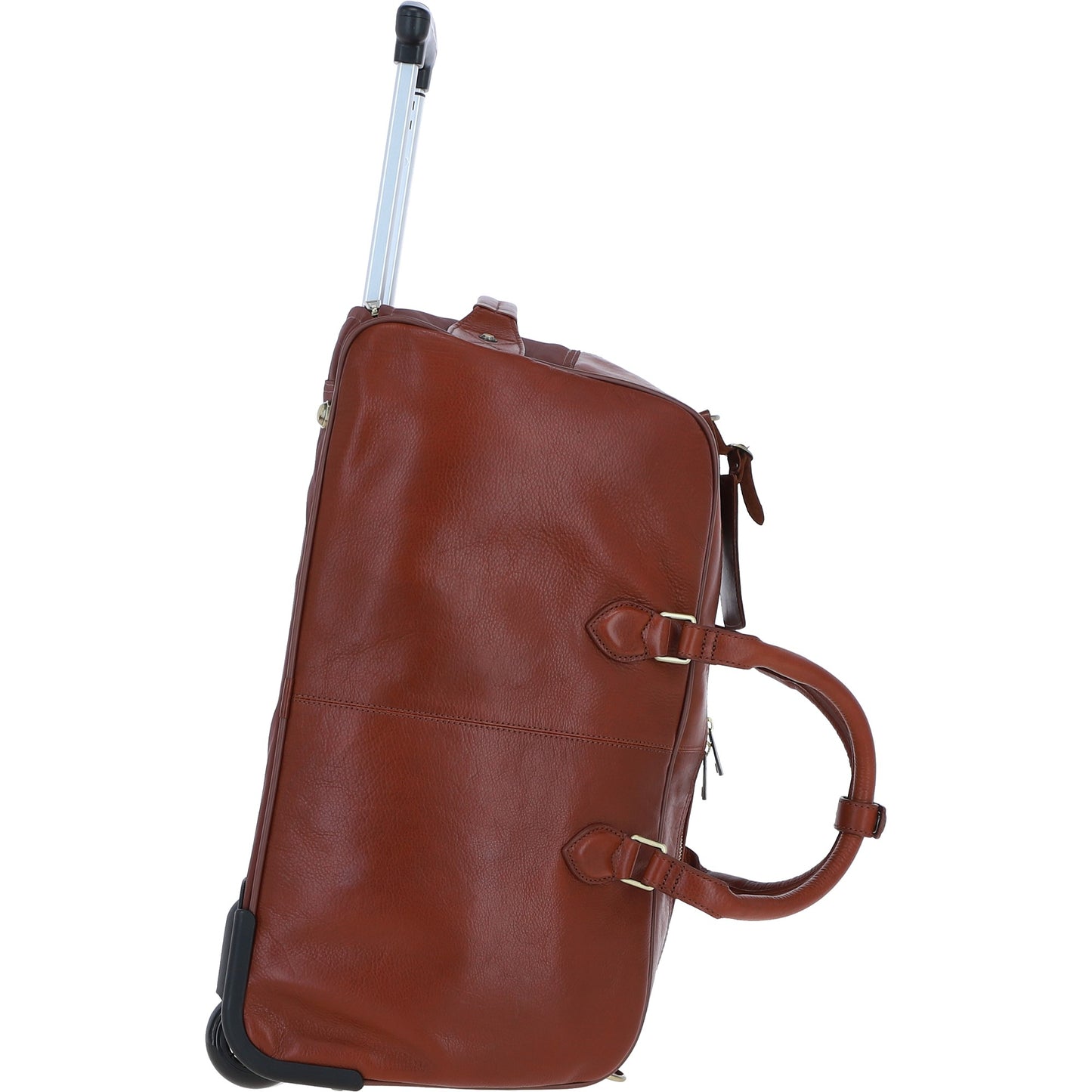 Ashwood Leather PL-50 Tan Leather Duffel Trolley Bag