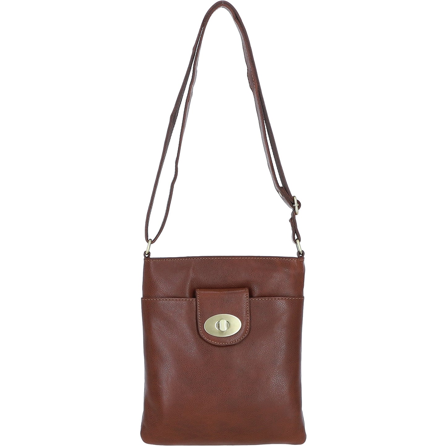 Ashwood Leather M-87 Tan Crossbody Bag
