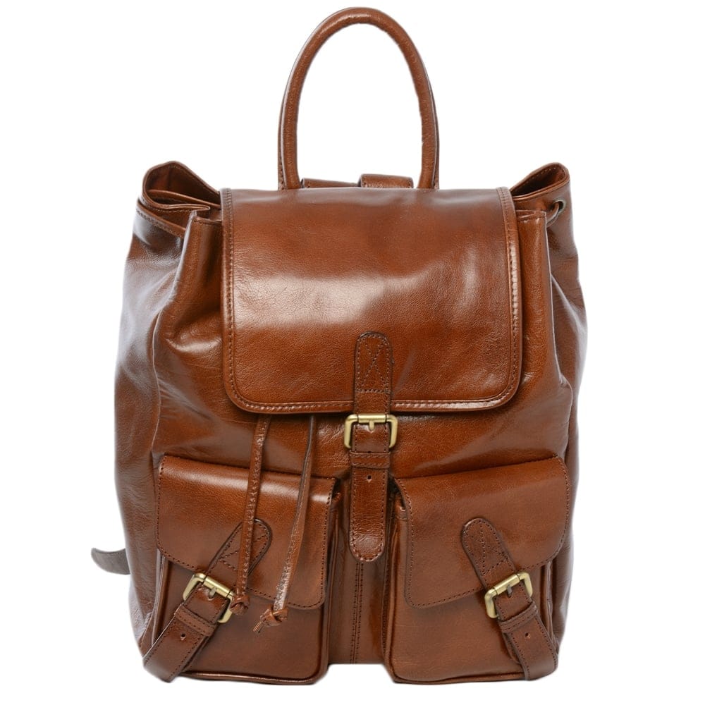 Ashwood Leather Rucksack Chestnut Brown Rucksack/Backpack