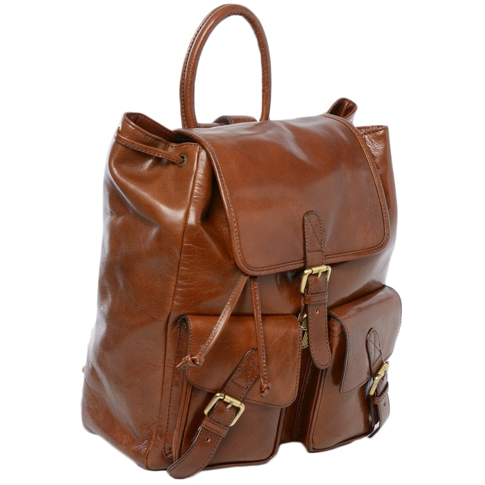 Ashwood Leather Rucksack Chestnut Brown Rucksack/Backpack