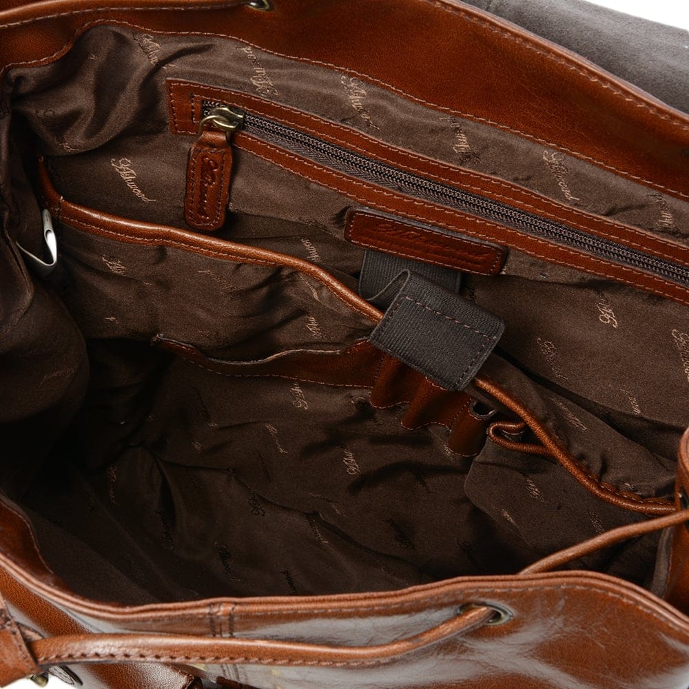 Ashwood Leather Rucksack Chestnut Brown Rucksack/Backpack