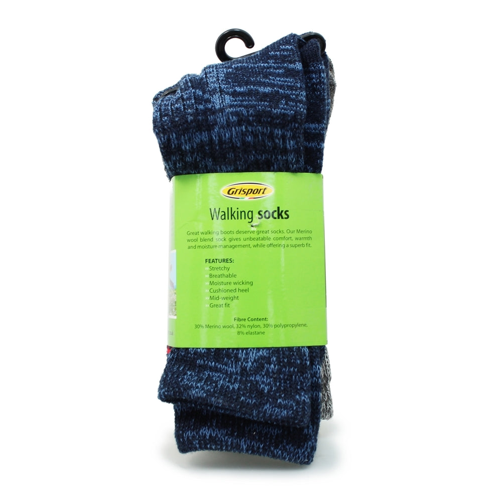Grisport ZGS116 MENS MERINO WOOL 2 SOCK PACK 43-47