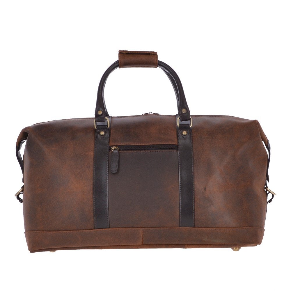 Ashwood Leather Marcus Brown Leather Weekender Bag