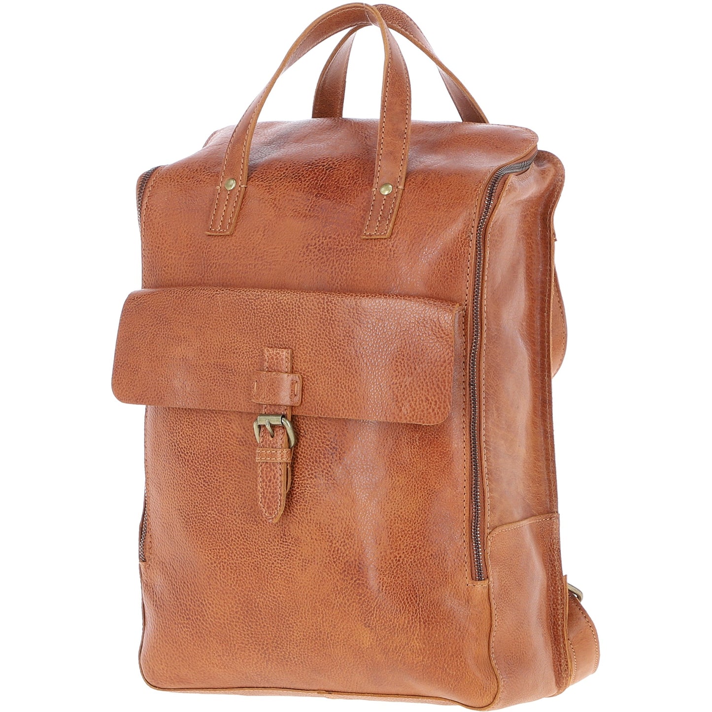 Ashwood Leather TOMMY Tan Leather Rucksack