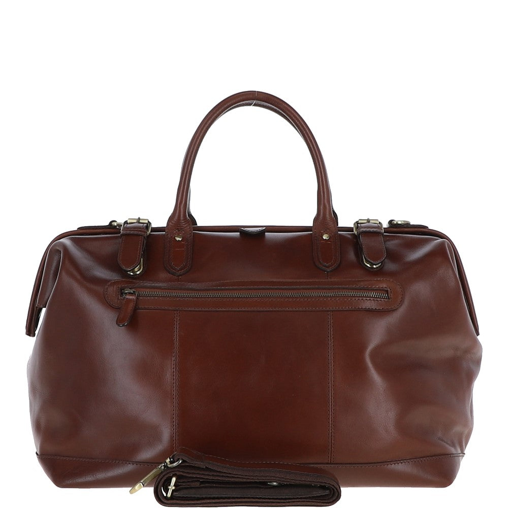 Ashwood Leather DR.BAG Brandy Leather Holdall Bag