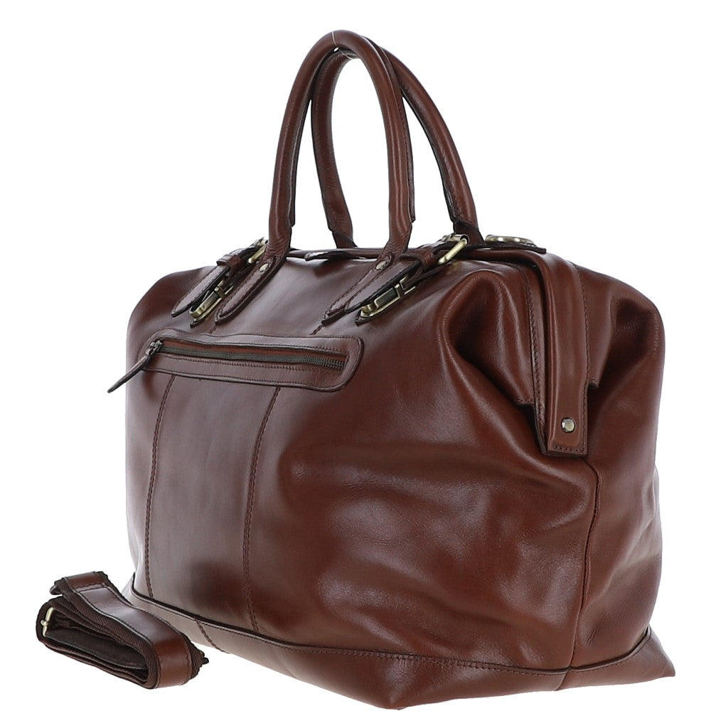 Ashwood Leather DR.BAG Brandy Leather Holdall Bag