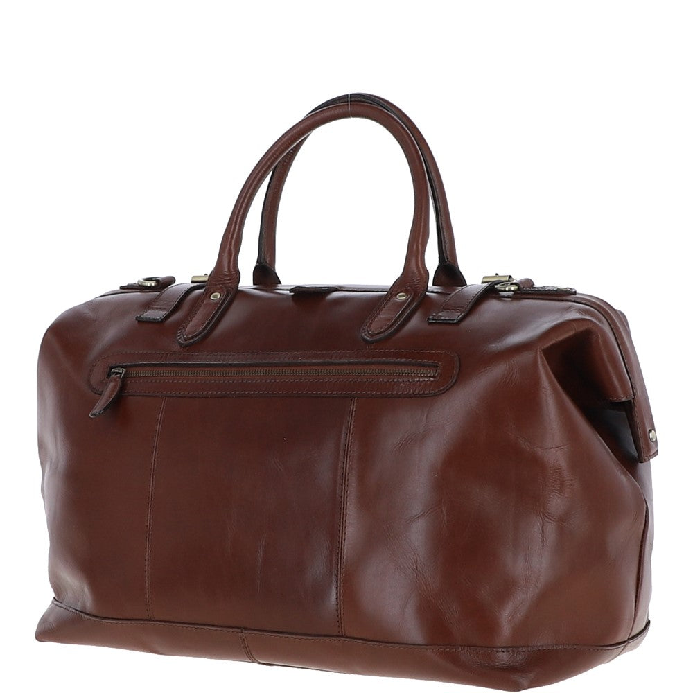 Ashwood Leather DR.BAG Brandy Leather Holdall Bag