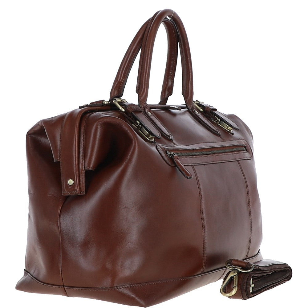 Ashwood Leather DR.BAG Brandy Leather Holdall Bag