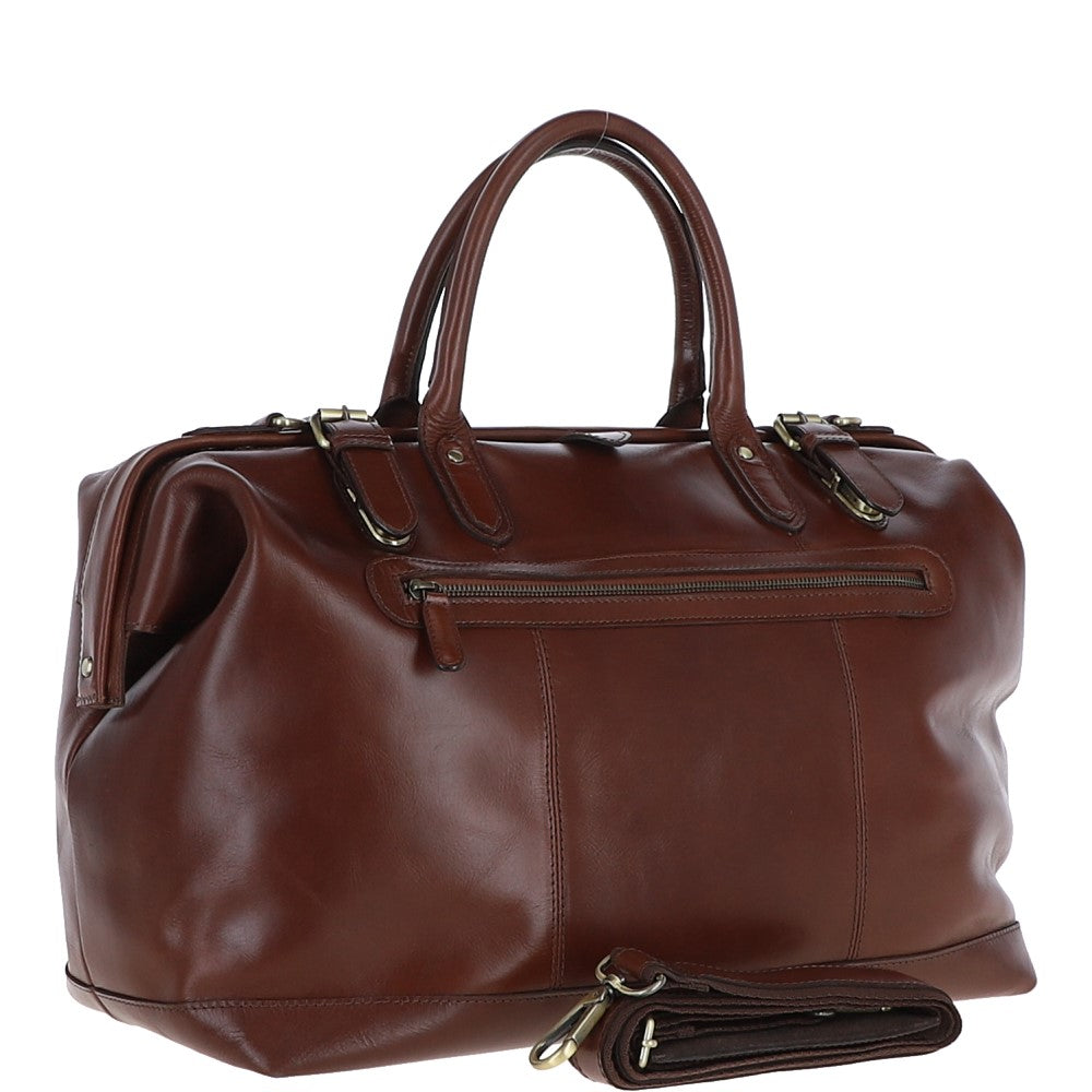 Ashwood Leather DR.BAG Brandy Leather Holdall Bag
