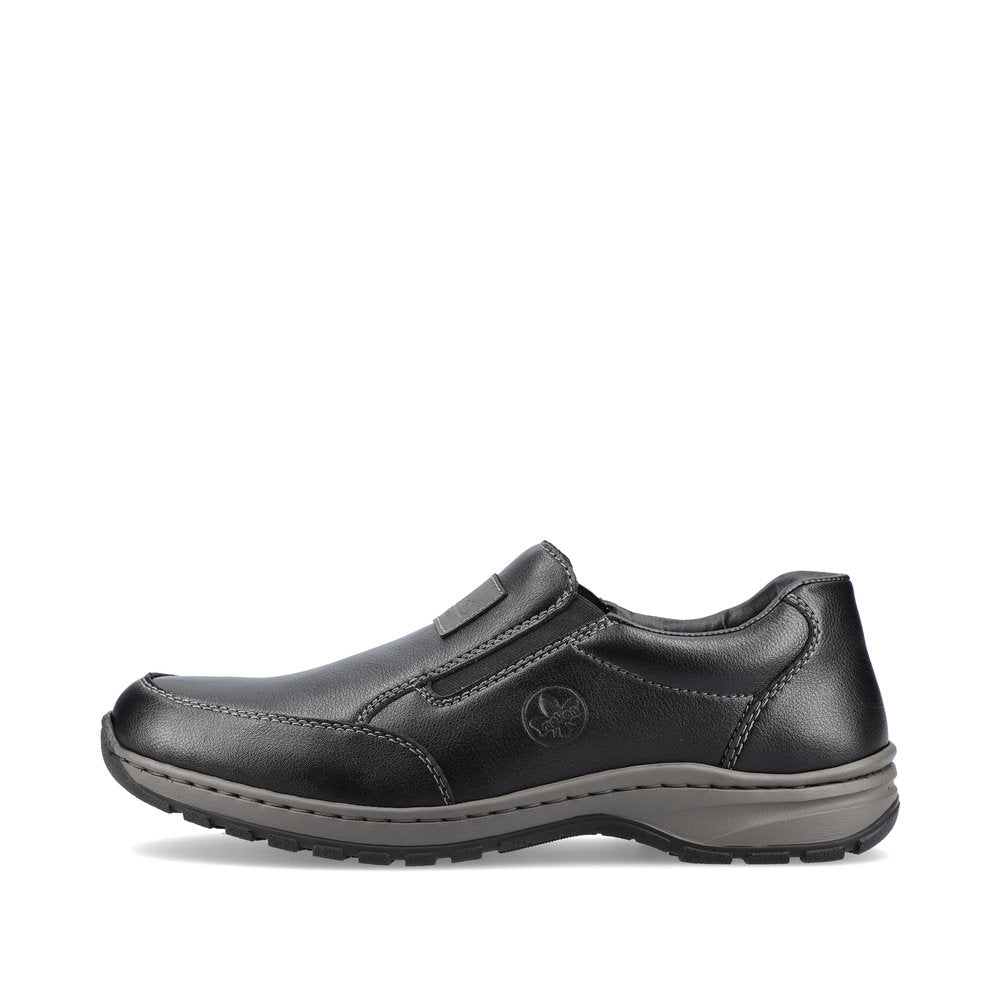 Rieker 03354-03 Black Casual Slip On Shoes