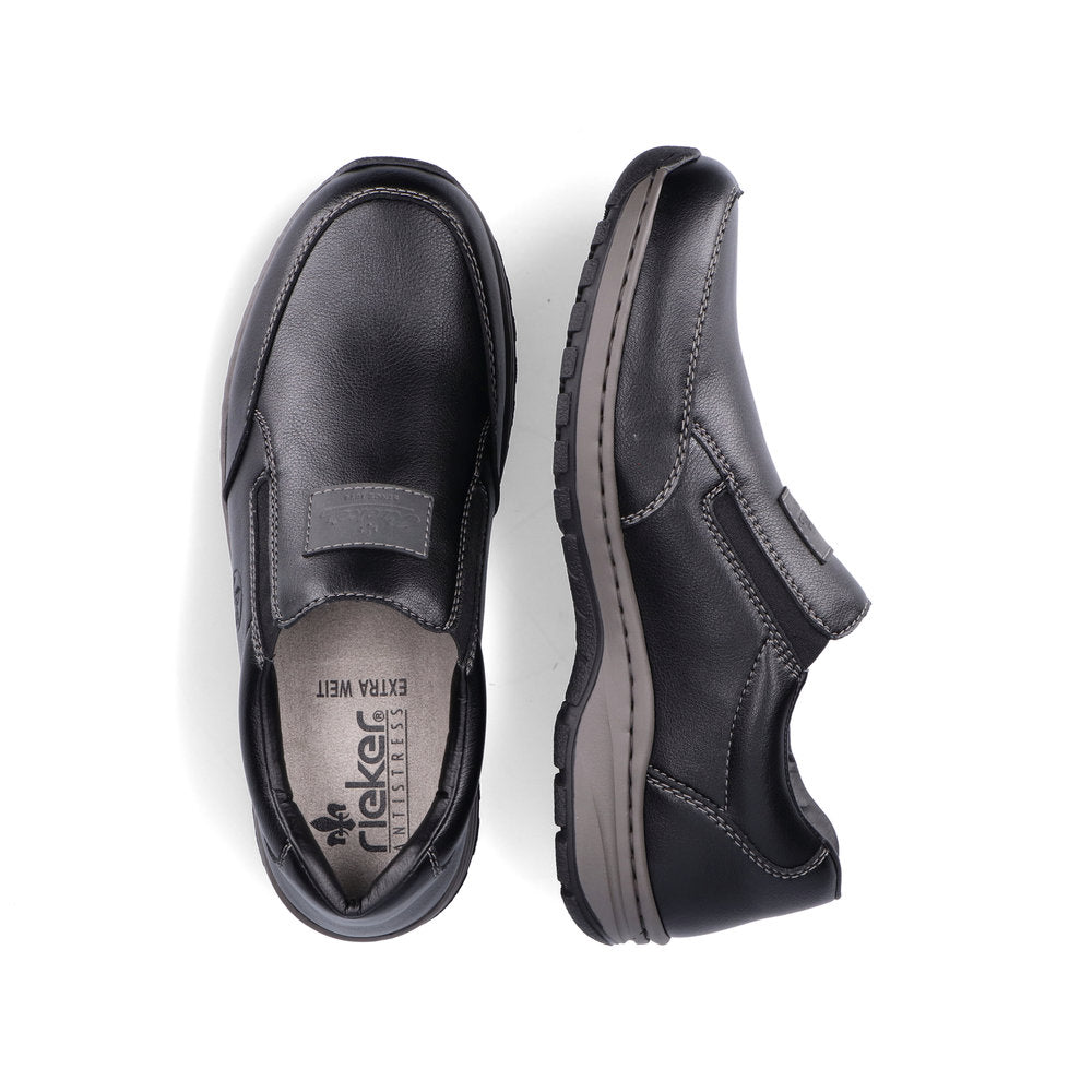 Rieker 03354-03 Black Casual Slip On Shoes
