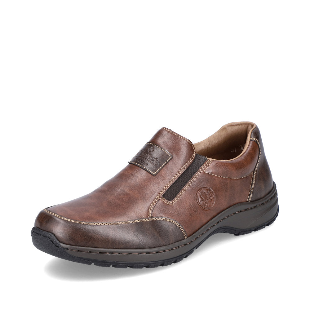 Rieker 03354-26 Brown/Dark Tan Casual Slip On Shoes