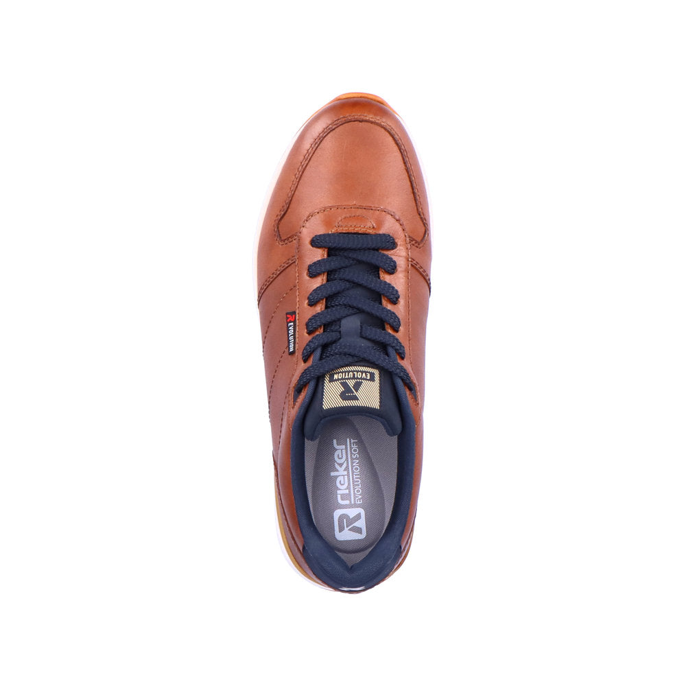 Rieker 07605-24 Evolution Brown & Navy Sneakers