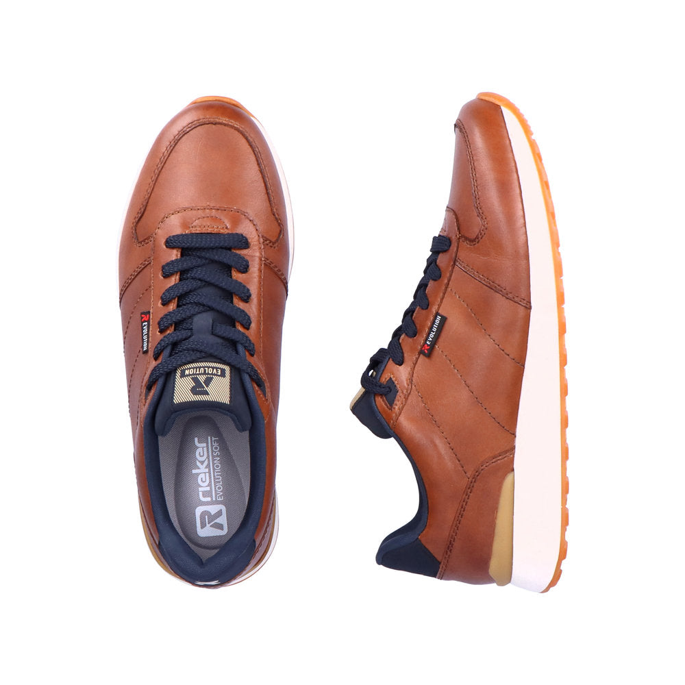 Rieker 07605-24 Evolution Brown & Navy Sneakers