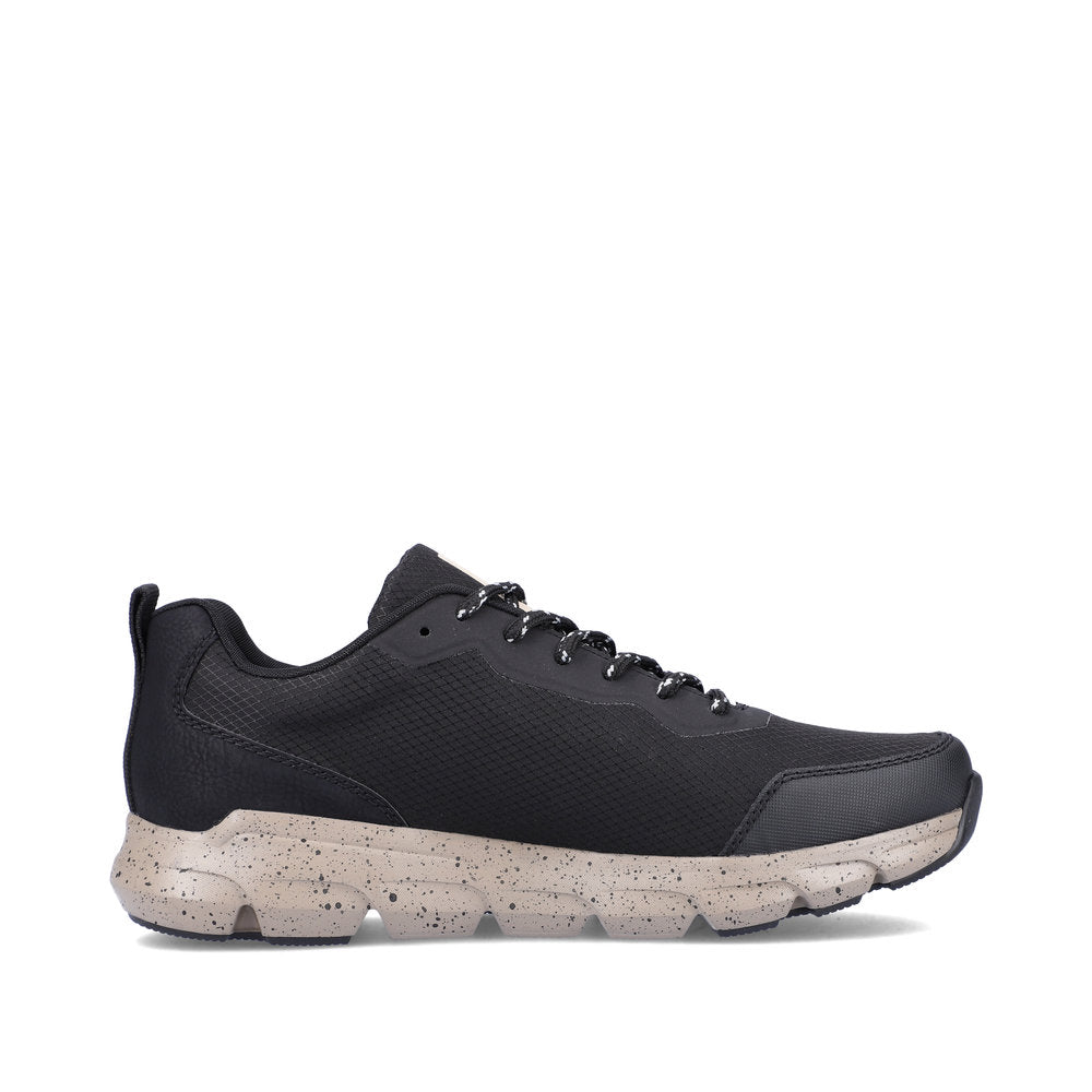 Rieker 07809-00 Evolution Tex Black, Taupe & Grey Combi Sneakers