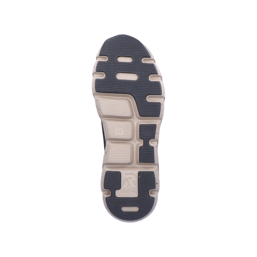 Rieker 07809-00 Evolution Tex Black, Taupe & Grey Combi Sneakers