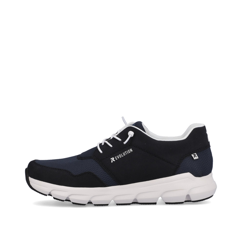 Rieker 07811-14 Evolution Navy Combi Sneakers with White & Black Spare Laces