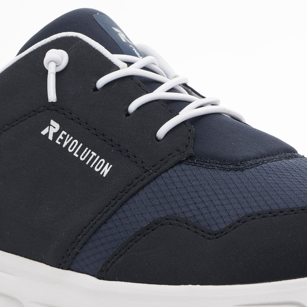 Rieker 07811-14 Evolution Navy Combi Sneakers with White & Black Spare Laces