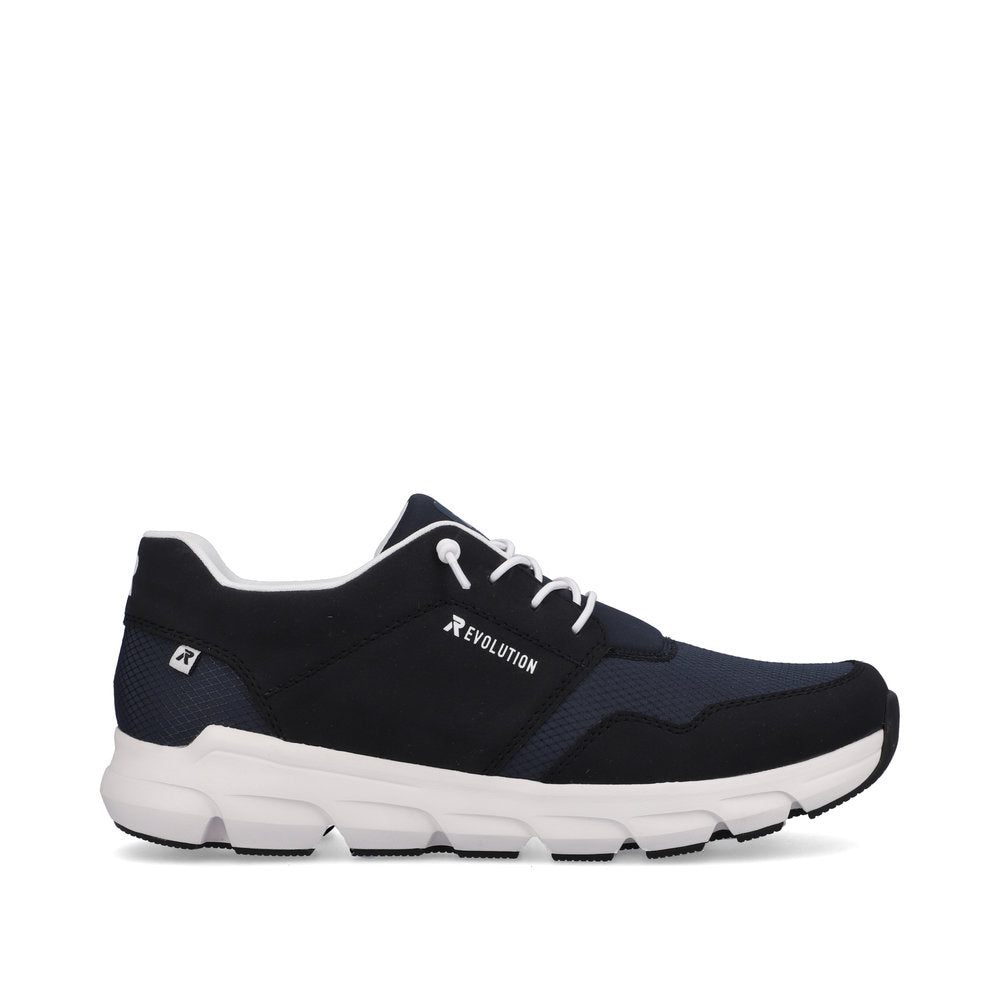 Rieker 07811-14 Evolution Navy Combi Sneakers with White & Black Spare Laces
