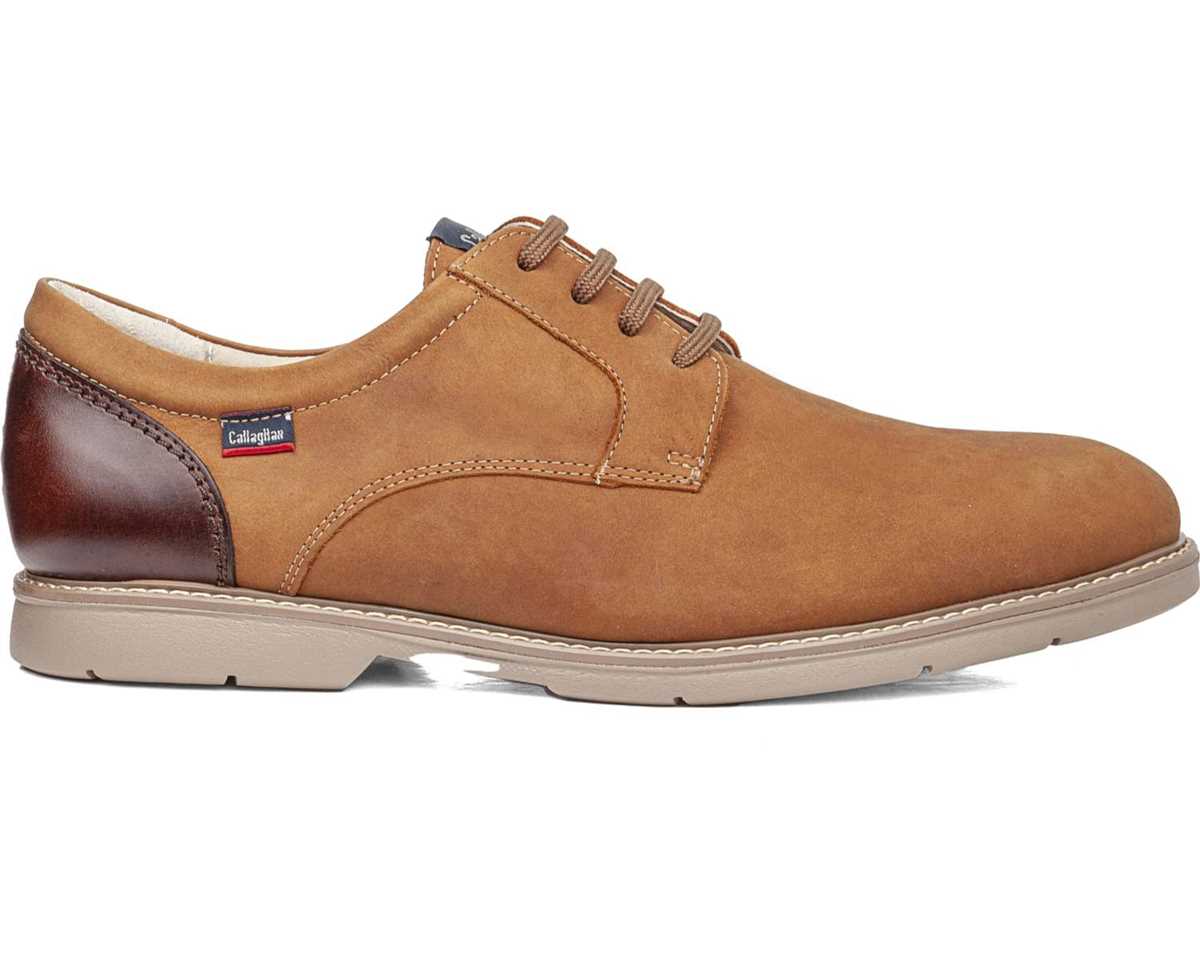 Callaghan 46700 Tan Suede Lace Shoes