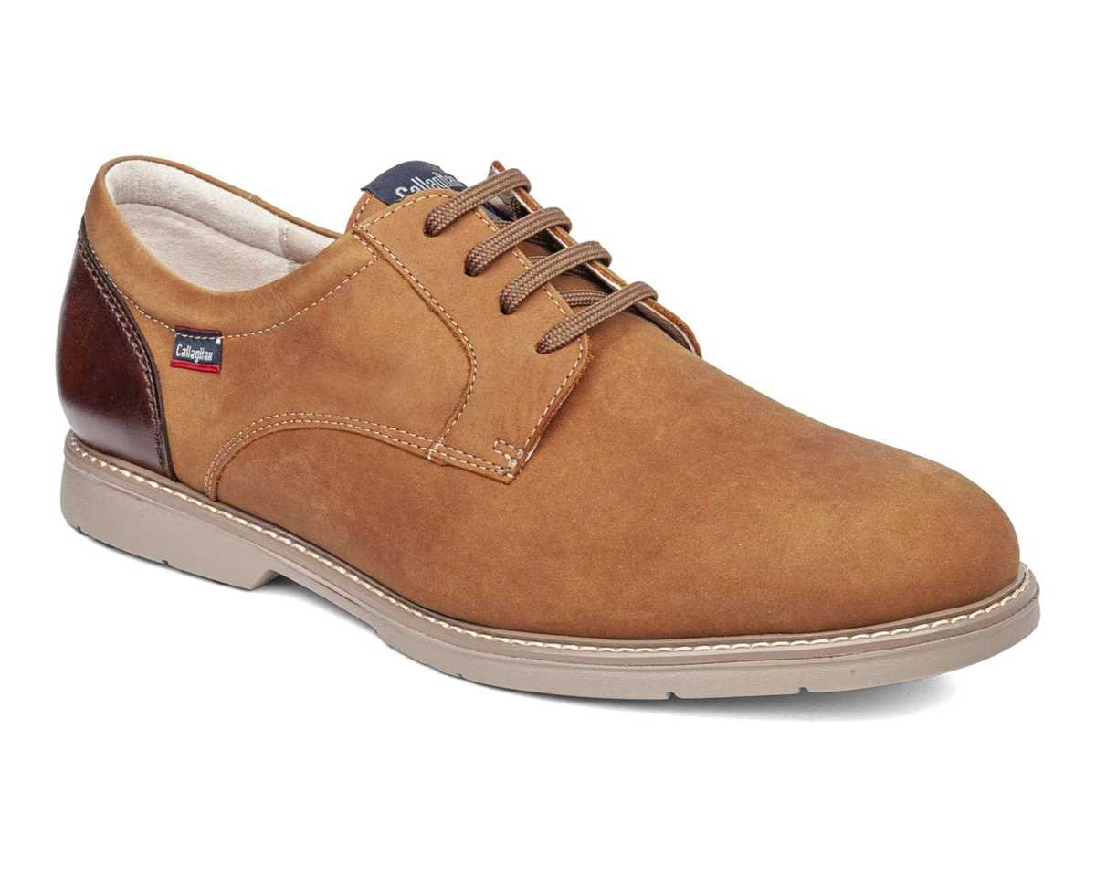 Callaghan 46700 Tan Suede Lace Shoes