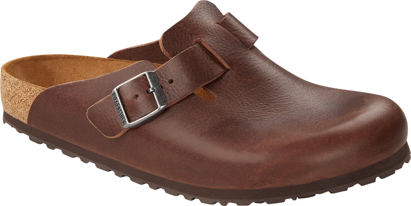 Birkenstock 1023449 Boston Vintage Wood Brown Clogs