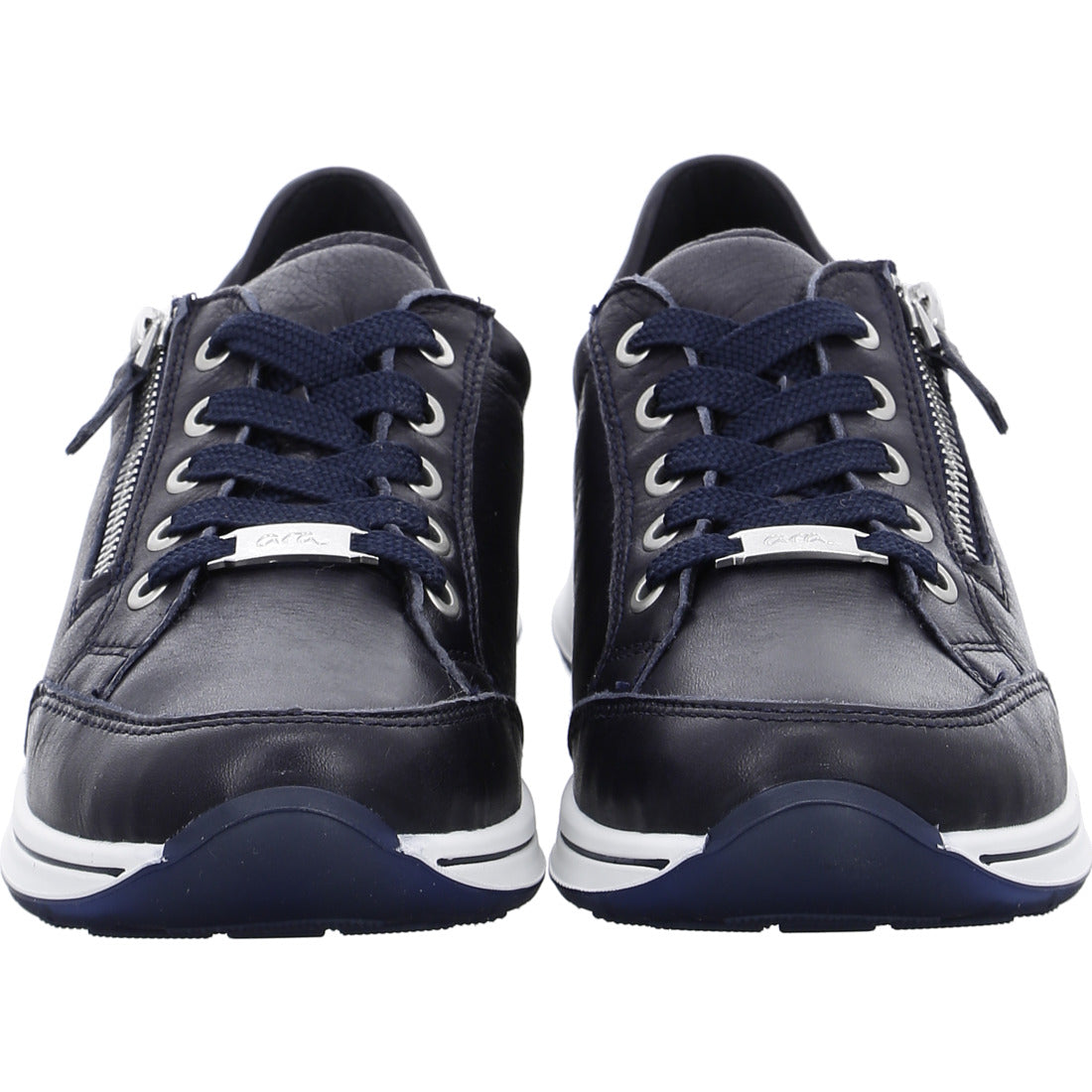 Ara 12-24801 02 Navy Blue H Fit Trainers with Zip