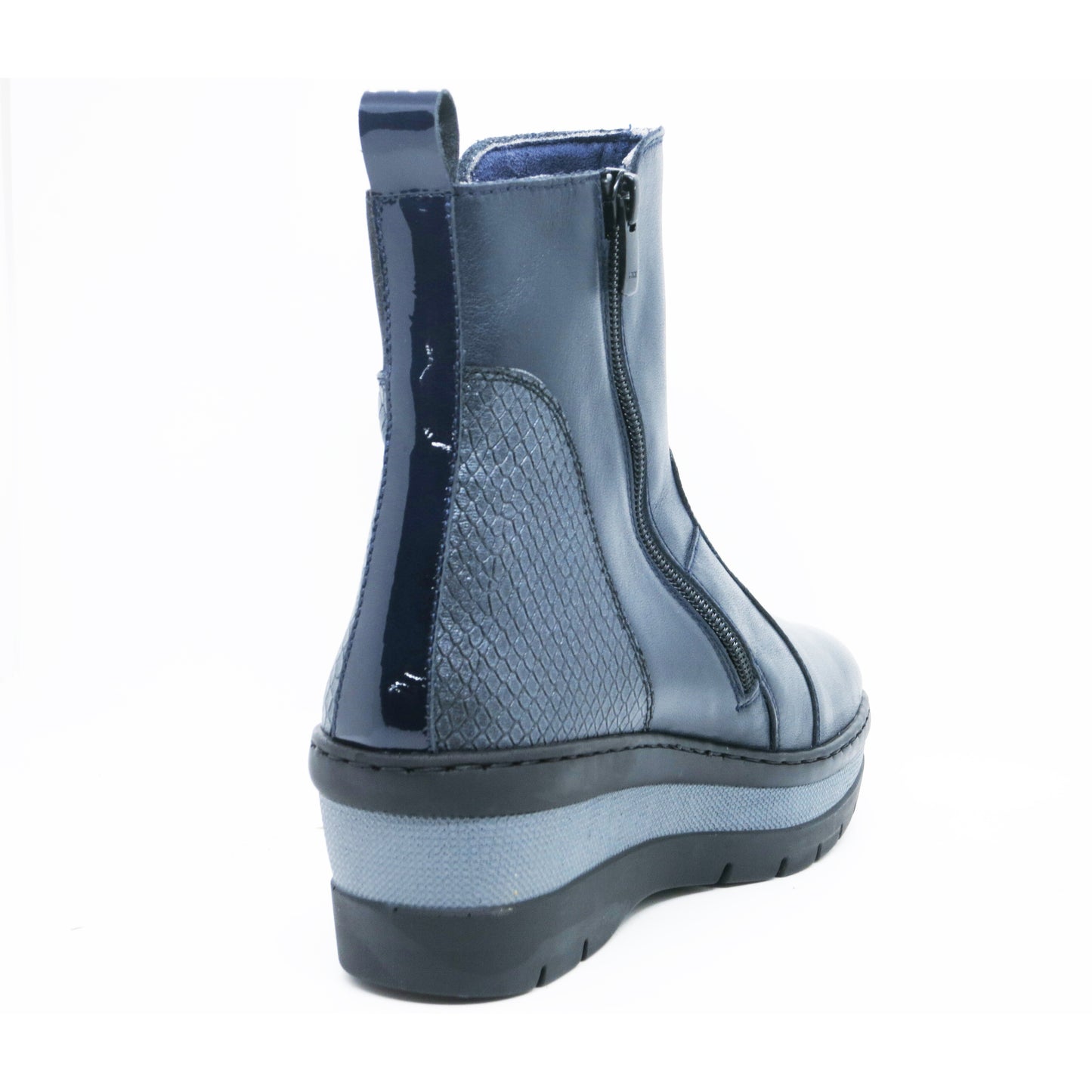 Notton 1257 122 Navy Zip Chelsea Boots