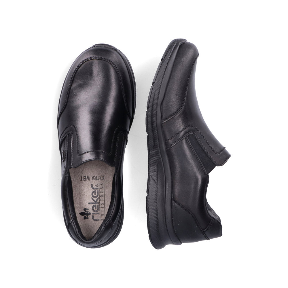 Rieker 14850-00 Tex Black Slip On Casual Shoes