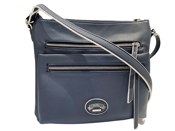 Navy blue store shoulder bag