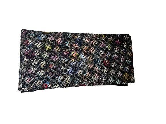 Bioeco by Arka B0002 1622+0007 Black Multi Leather Dressy Formal Clutch Bag