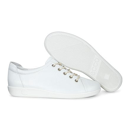 Ecco 206503 01007 Soft 2.0 White Casual Shoe