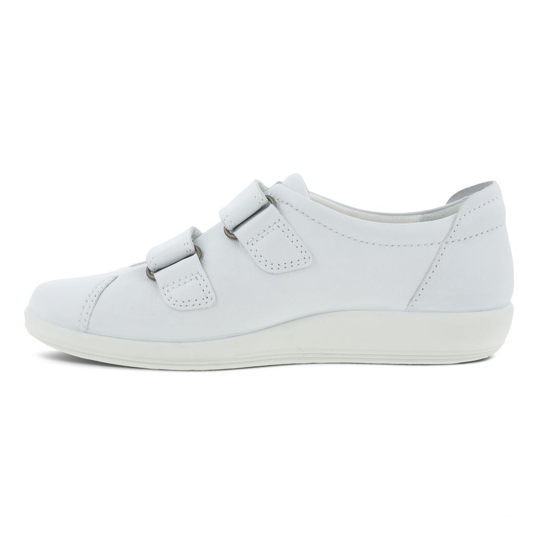 Ecco 206513 01002 Soft2.0 Bright White Velcro Casual Shoes