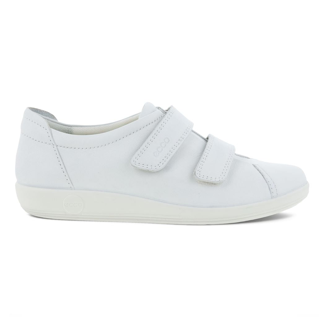 Ecco 206513 01002 Soft2.0 Bright White Velcro Casual Shoes