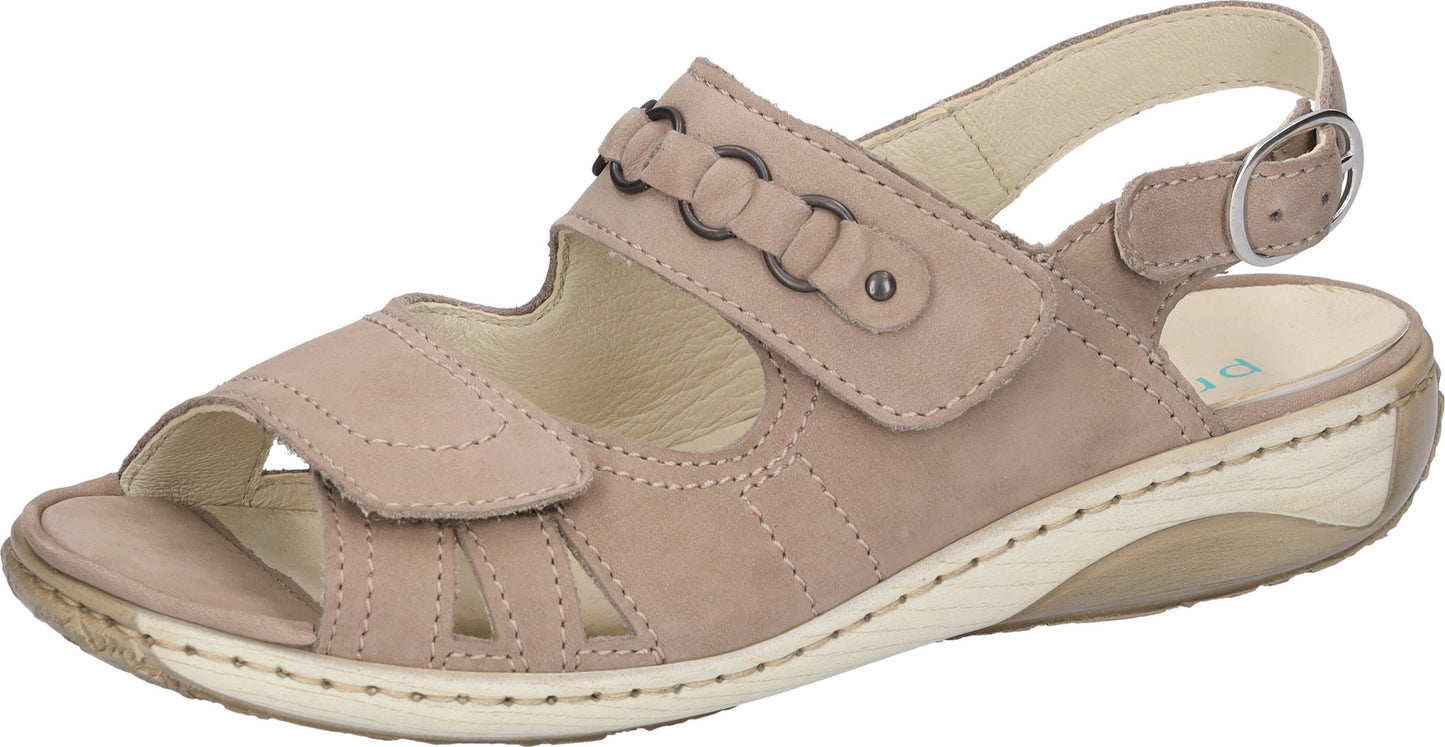 Waldlaufer 210004 191 060 Garda Denver Beige Velcro Sandals